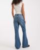 Hollister Hollister high rise flare jeans in mid blue wash - 2