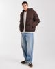Hollister Hollister hooded puffer jacket in brown - 2