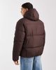 Hollister Hollister hooded puffer jacket in brown - 3