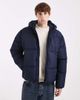 Hollister Hollister hooded puffer jacket in navy-Black - 1