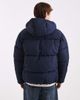 Hollister Hollister hooded puffer jacket in navy-Black - 3