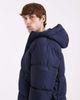 Hollister Hollister hooded puffer jacket in navy-Black - 4