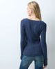 Hollister Hollister knit icon logo V-neck sweater in navy - 4