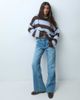 Hollister Hollister knitted crew neck sweater in brown stripe - 2