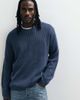 Hollister Hollister knitted ribbed crew neck sweater in navy - 1
