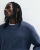 Hollister Hollister knitted ribbed crew neck sweater in navy - 2