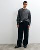 Hollister Hollister knitted ribbed graphic sweater in black - 1