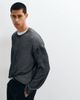 Hollister Hollister knitted ribbed graphic sweater in black - 3