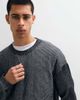 Hollister Hollister knitted ribbed graphic sweater in black - 4