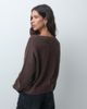 Hollister Hollister knitted v neck sweater in brown - 4