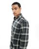 Hollister Hollister long sleeve plaid flannel shirt in black - 3