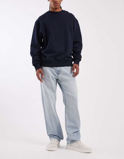 Hollister Hollister loose 5 pocket jeans in light blue wash