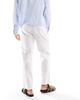 Hollister Hollister loose linen blend pull on pants in white stripe - 2