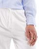 Hollister Hollister loose linen blend pull on pants in white stripe - 3
