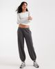 Hollister Hollister low rise baggy cuffed sweatpants in charcoal-Gray - 1