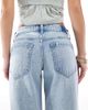 Hollister Hollister low rise baggy jean in light distressed wash-Blue - 2