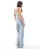 Hollister Hollister low rise baggy jean in light distressed wash-Blue - 3