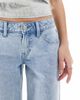 Hollister Hollister low rise baggy jean in light distressed wash-Blue - 4