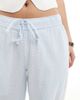 Hollister Hollister low rise baggy pull on pants in blue stripe - 4
