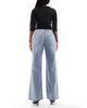 Hollister Hollister low rise curvy super baggy jeans in gray tint wash - 3