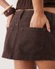 Hollister Hollister low rise denim micro skirt in brown - 2