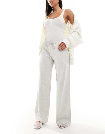 Hollister Hollister low rise knit baggy casual pants in gray