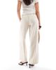 Hollister Hollister low rise linen blend super baggy pants in oatmeal-Neutral - 2