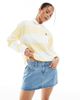 Hollister Hollister low rise mini frayed denim skirt in mid blue wash - 1