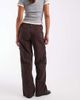 Hollister Hollister low rise wide leg adjustable waist pants in brown - 2