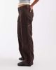 Hollister Hollister low rise wide leg adjustable waist pants in brown - 4
