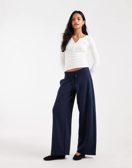 Hollister Hollister low rise wide leg sweatpants in navy