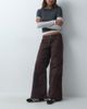 Hollister Hollister low rise wide leg utility detail pants in brown - 1