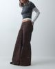 Hollister Hollister low rise wide leg utility detail pants in brown - 2