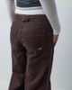 Hollister Hollister low rise wide leg utility detail pants in brown - 4