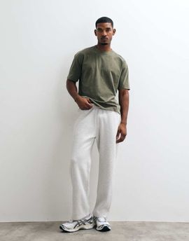 Hollister Hollister low waist open cuff baggy sweatpants in light gray