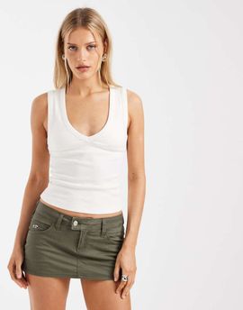 Hollister Hollister micro mini skort in green