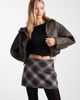 Hollister Hollister mid rise mini skirt in brown check - 1