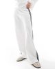 Hollister Hollister mid rise wide leg sweatpants in white - 2