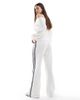 Hollister Hollister mid rise wide leg sweatpants in white - 3