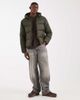 Hollister Hollister midweight hooded puffer jacket in green-Gray - 2