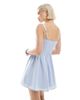Hollister Hollister milkmaid dropped waist button detail sleeveless mini dress in dusty blue - 4
