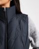 Hollister Hollister nylon puffer vest with bow pattern in black - 3