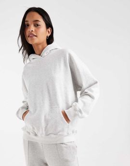 Hollister Hollister oversized pull-on hoodie in light gray