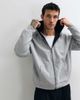 Hollister Hollister reversible zip up hoodie in black and gray - 1