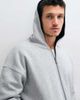 Hollister Hollister reversible zip up hoodie in black and gray - 3