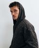 Hollister Hollister reversible zip up hoodie in black and leopard - 1