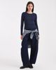 Hollister Hollister slim cable knit sweater in navy - 2