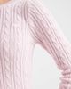 Hollister Hollister slim cable knit sweater in pink - 4