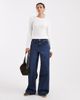 Hollister Hollister slim cable knit sweater in white - 2