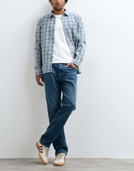 Hollister Hollister slim straight fit jeans in dark-blue wash